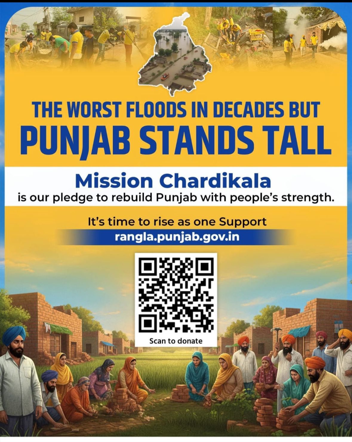 ਮਿਸ਼ਨ ਚੜ੍ਹਦੀ ਕਲਾ ਬਣੀ ਰਾਹਤ ਹੜ੍ਹ ਪੀੜਤਾਂ ਲਈ : ਘਰਾਂ, ਪਸ਼ੂਆਂ, ਫਸਲਾਂ ਆਦਿ ਨੂੰ ਹੋਏ ਨੁਕਸਾਨ ਸਮੇਤ ਹਰ ਤਰ੍ਹਾਂ ਦੇ ਨੁਕਸਾਨ ਲਈ ਕਈ ਪਿੰਡਾਂ ਤੱਕ ਪਹੁੰਚ ਰਿਹਾ ਹੈ ਮੁਆਵਜ਼ਾ *